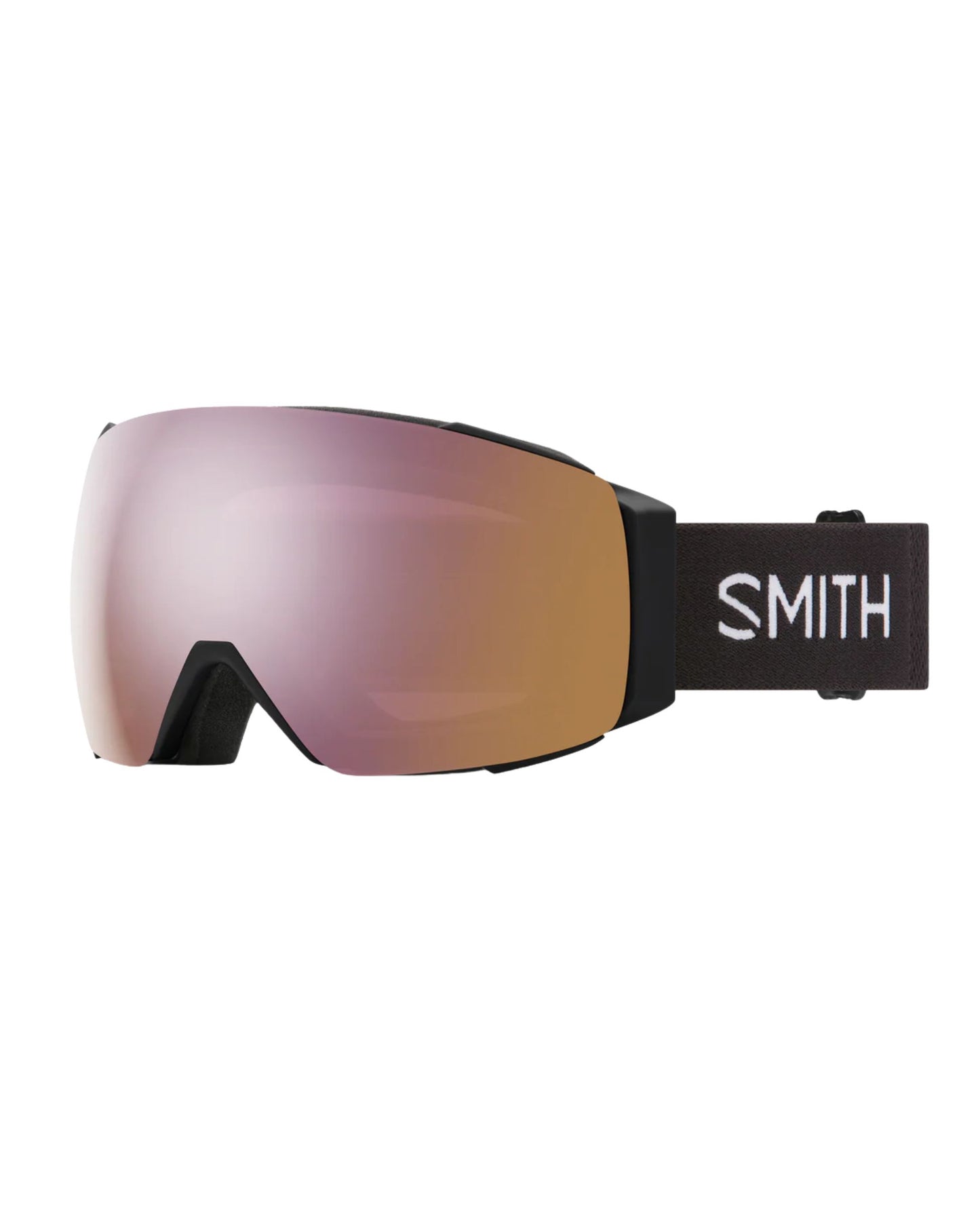 Smith IO Mag Ski Goggles - Black + ChromaPop Everyday Rose Gold Mirror Lens