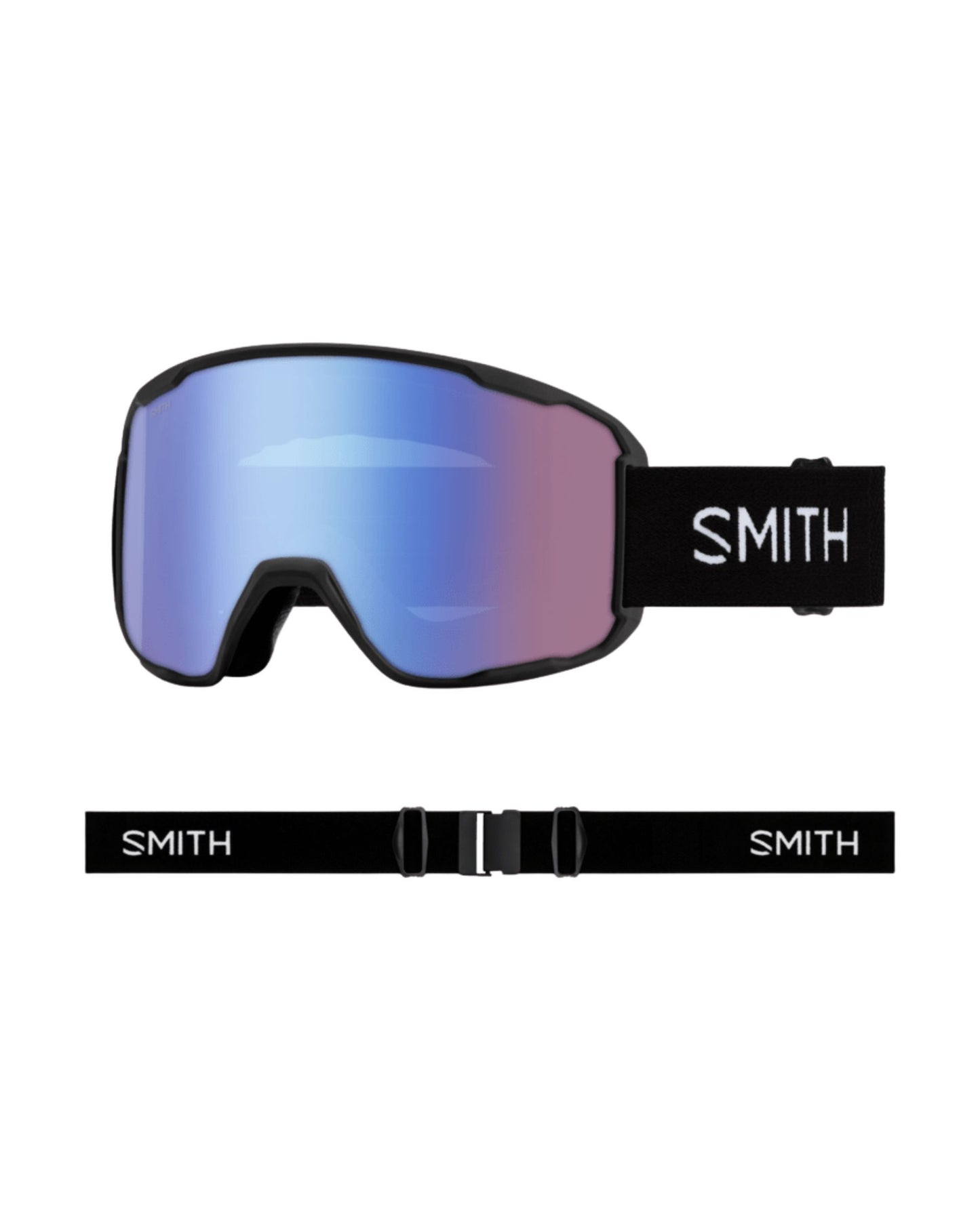 Smith Preview Ski Goggles - Black + ChromaPop Strom Blue Sensor Mirror Lens