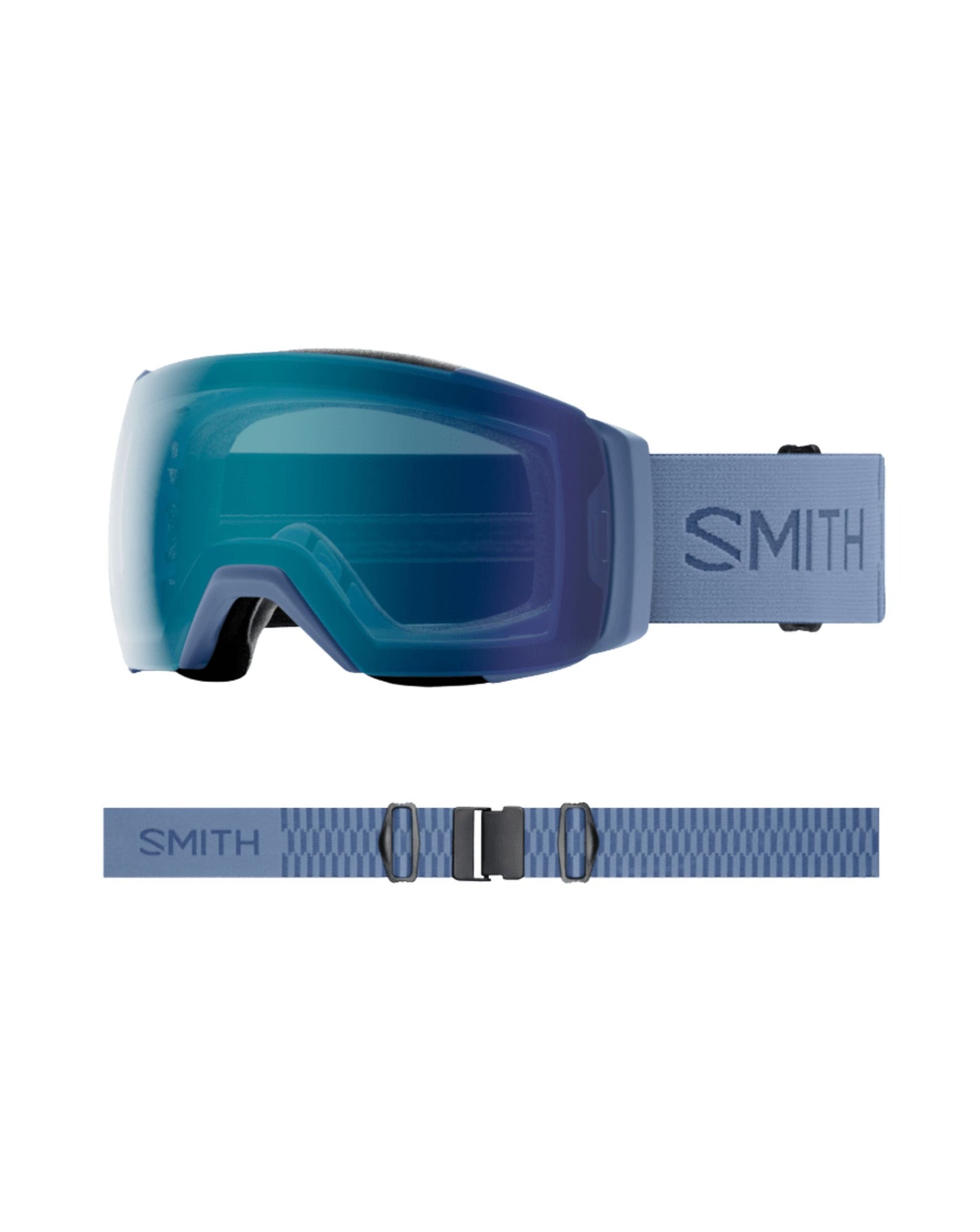 Smith IO Mag XL Ski Goggles - Granite Blue + ChromaPop Everyday Blue Mirror Lens