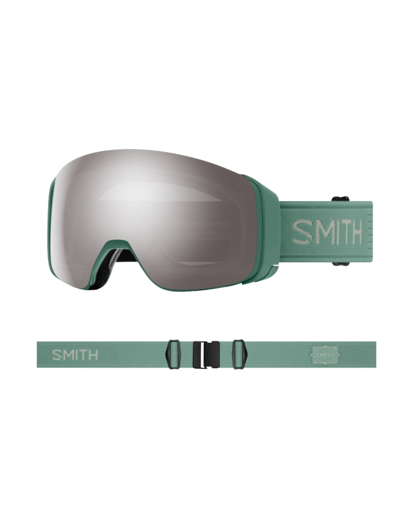 Smith 4D Mag Ski Goggles - Cactus + ChromaPop Sun Platinum Mirror Lens