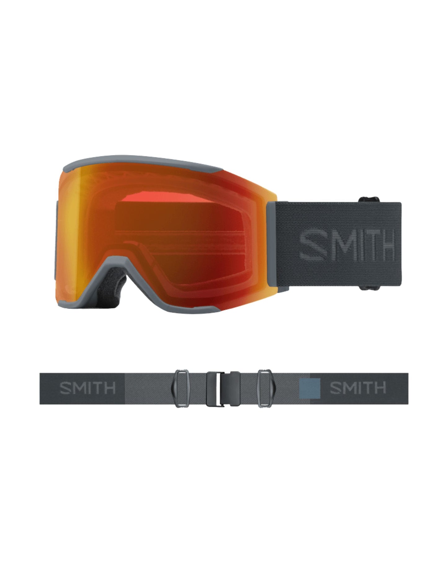 Smith Squad MAG Ski Goggles - Slate + ChromaPop Everyday Red Mirror Lens
