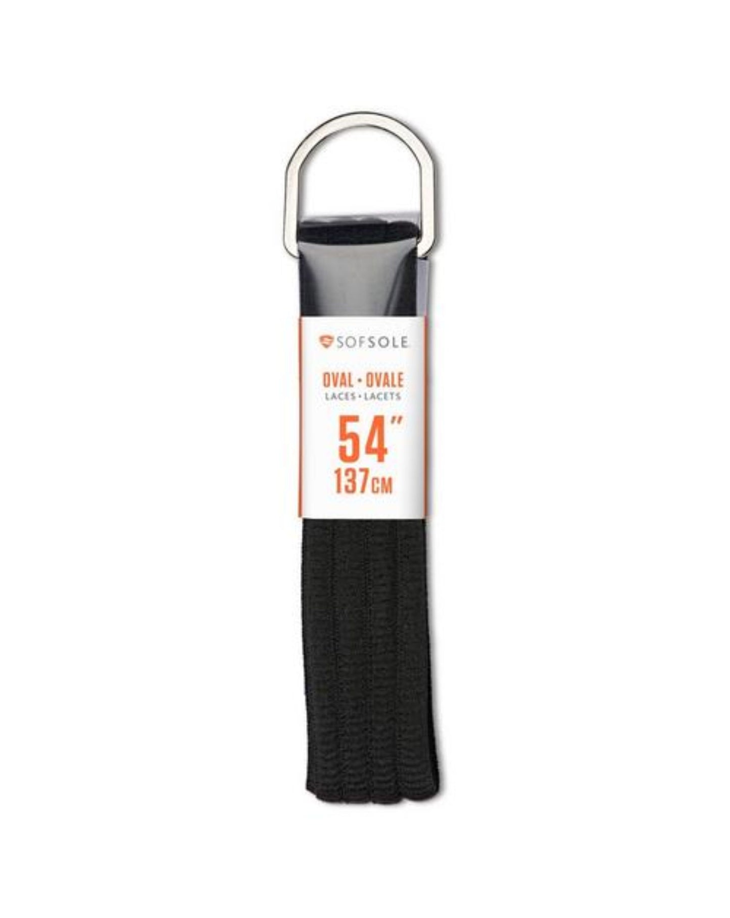 Sofsole Athletic Oval Laces 54" -Black