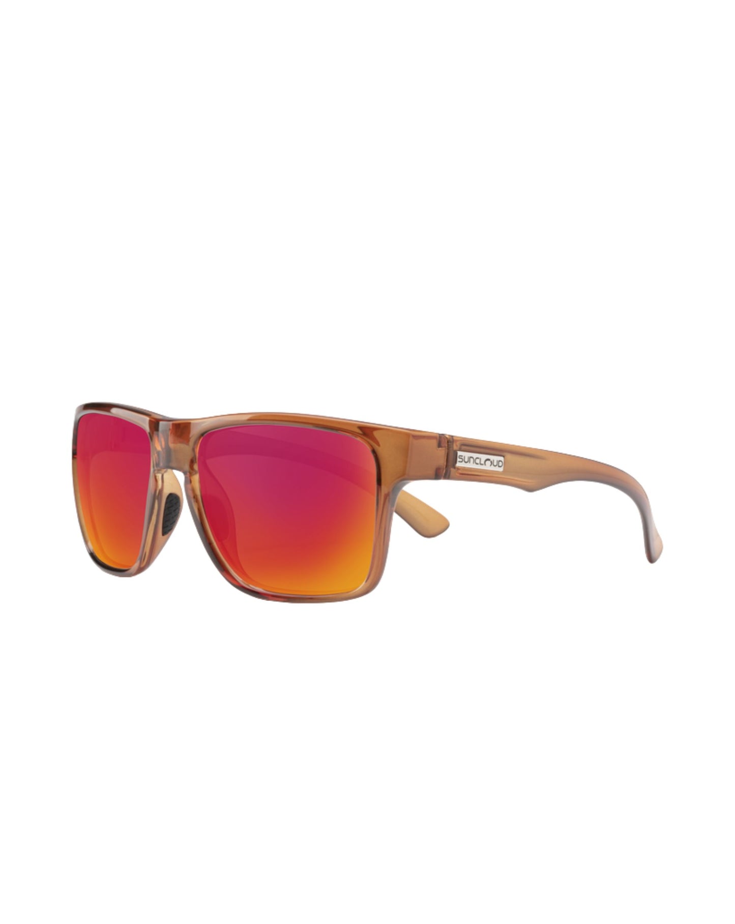 Suncloud Rambler Sunglasses - Crystal Amber + Polarized Red Mirror Lens