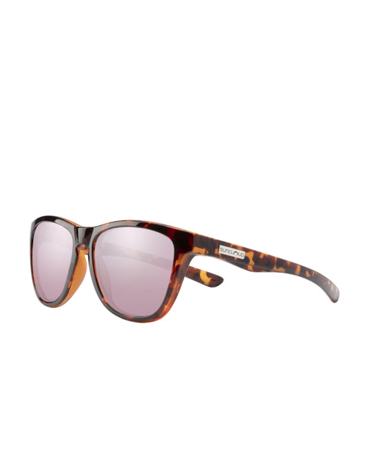 Suncloud Topsail Sunglasses - Tortoise + Polarized Pink Gold Mirror Lens