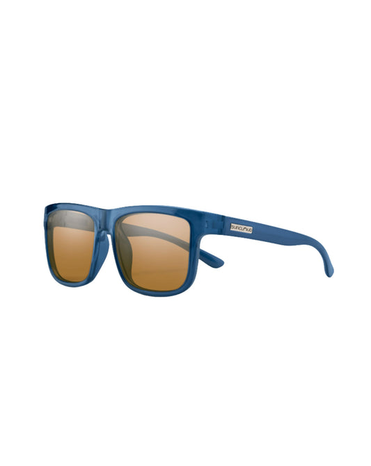 Suncloud Quiver Sunglasses  - Matte Crystal Denim + Polarized Brown