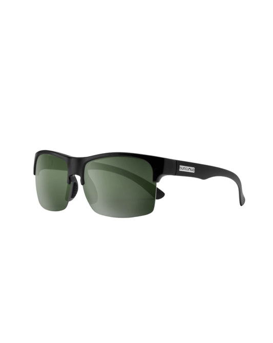 Suncloud Rambler Lite Sunglasses - Matte Black + Polarized Gray Green