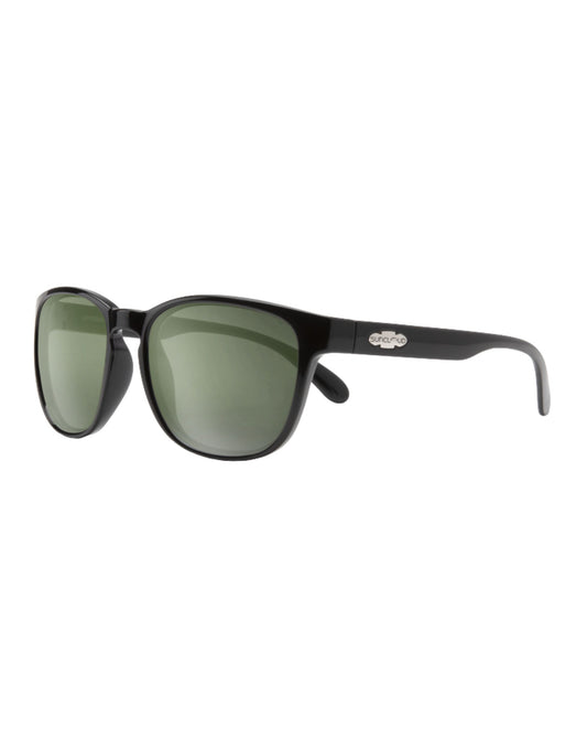 Suncloud Loveseat Sunglasses - Black + Polarized Gray Green