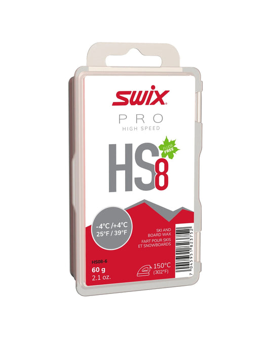 Swix HS8 Red -4C/+4C glide wax 60g