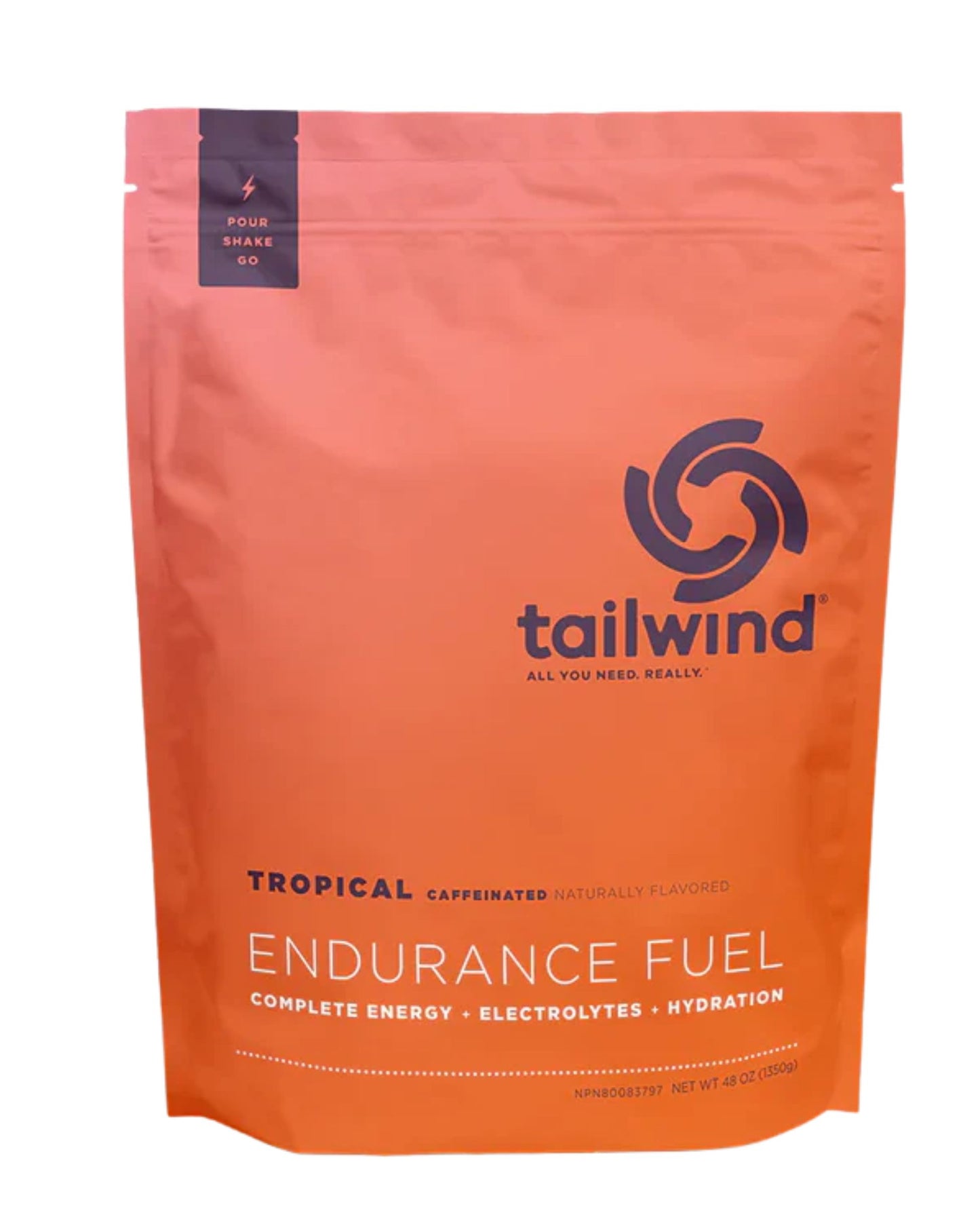 Tailwind Endurance Fuel - Tropical Caffeinated 50-Serving (1350g)
