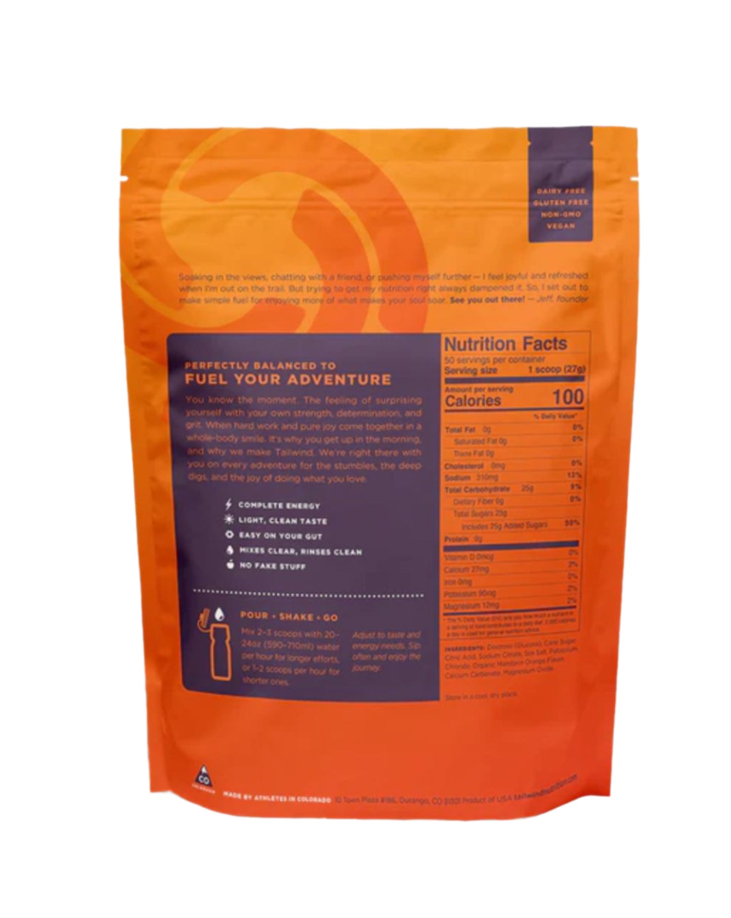 Tailwind Endurance Fuel - Mandarin 50-Serving (1350 g)