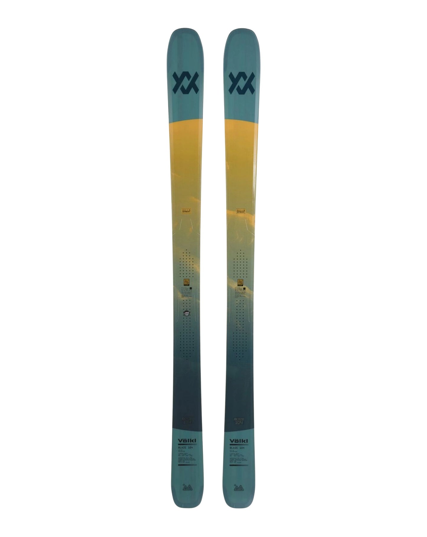 Volkl Blaze 104 Skis - Teal