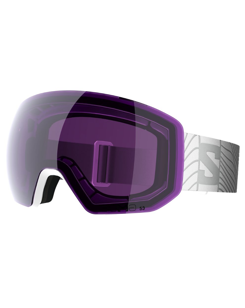 Salomon Radium Pro S Sigma Ski Goggles - White/ Sigma Sky Blue/ Sigma Sliver Pink