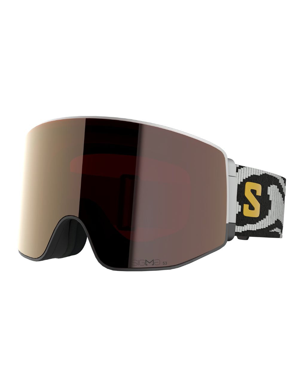 Salomon Sentry Prime Sigma and Extra Lens Ski Goggles Black Grey Gun Metal S3 Light Blue S1