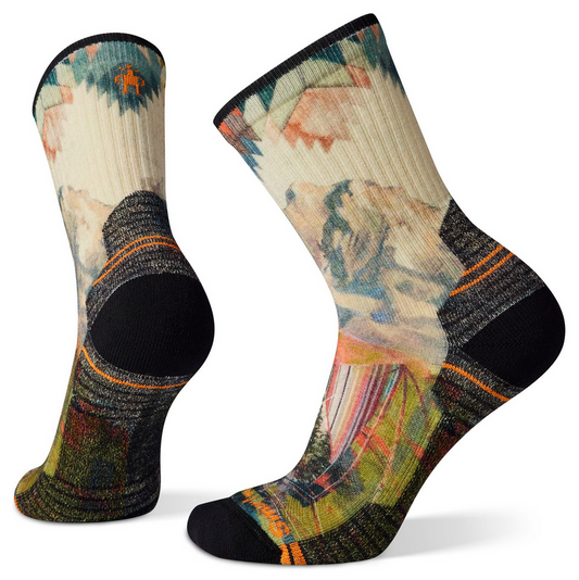 Smartwool Women's Hike Light Cushion Mountain Print Crew Socks