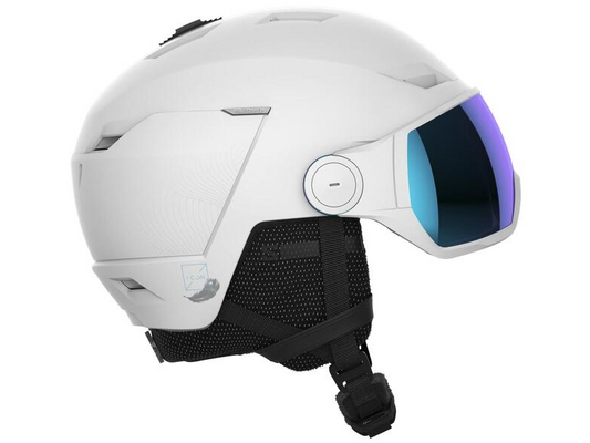 Salomon Icon LT Visor Helmet - White/Blue