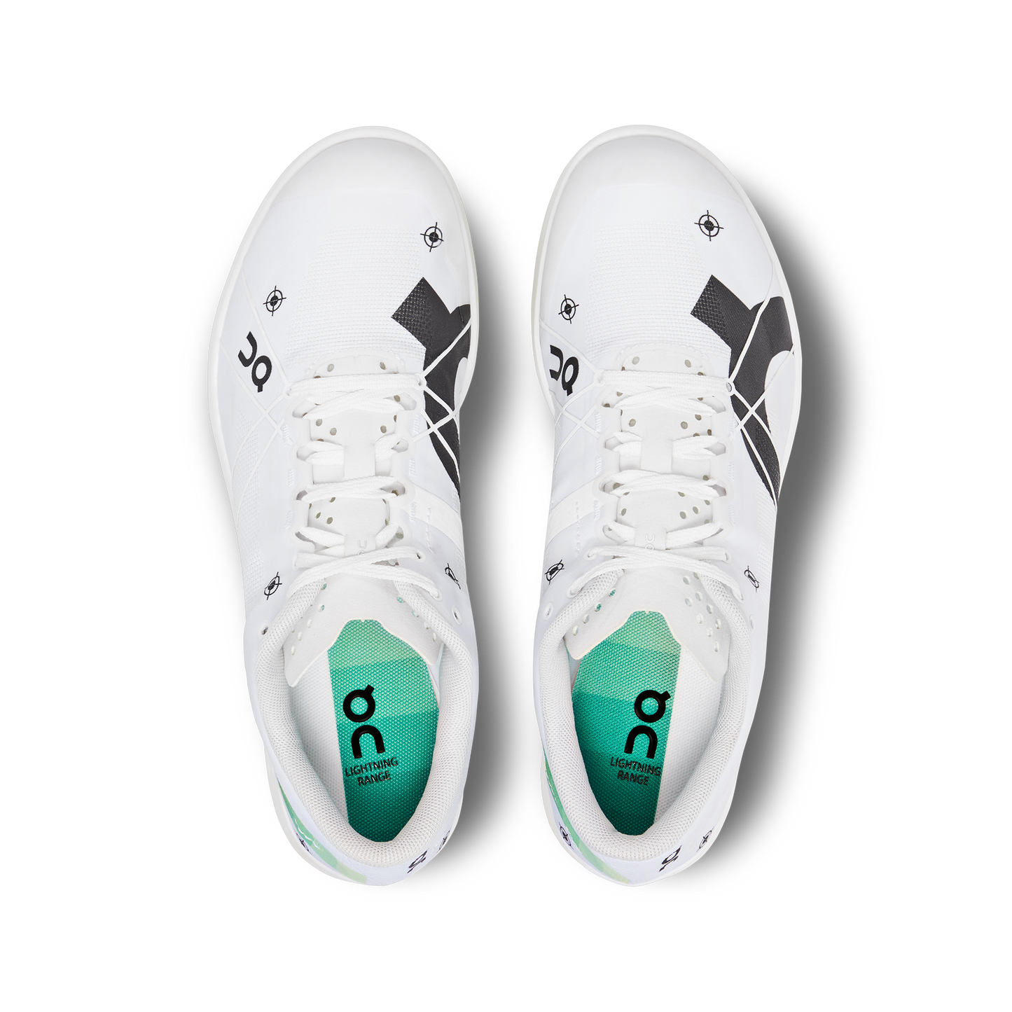 On Men's Cloudspike 1500m - Undyed White/Mint