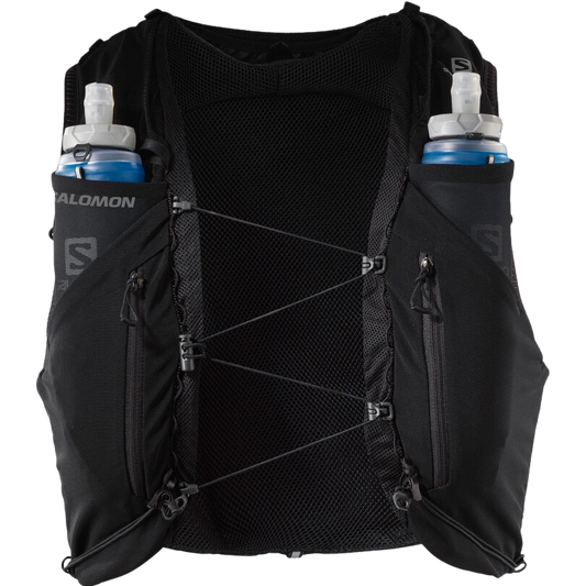 Salomon Adv Skin 12 + Flasks  - Black