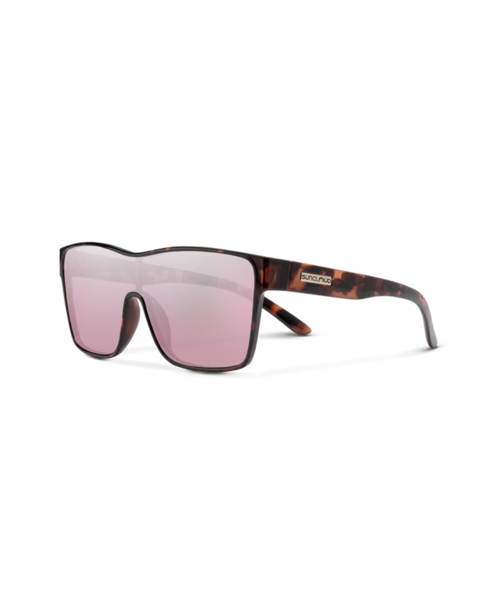 Suncloud Biff Sunglasses - Tortoise / Polarized Pink Gold Mirror Lens