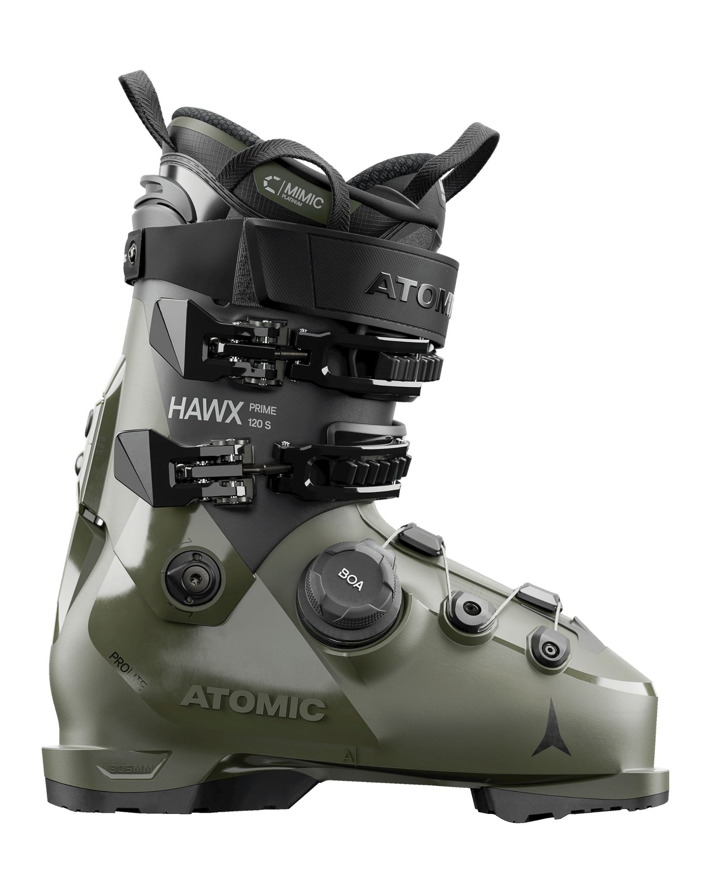 Atomic Hawx Prime 120 S BOA Men's Ski Boots - Black/Olive