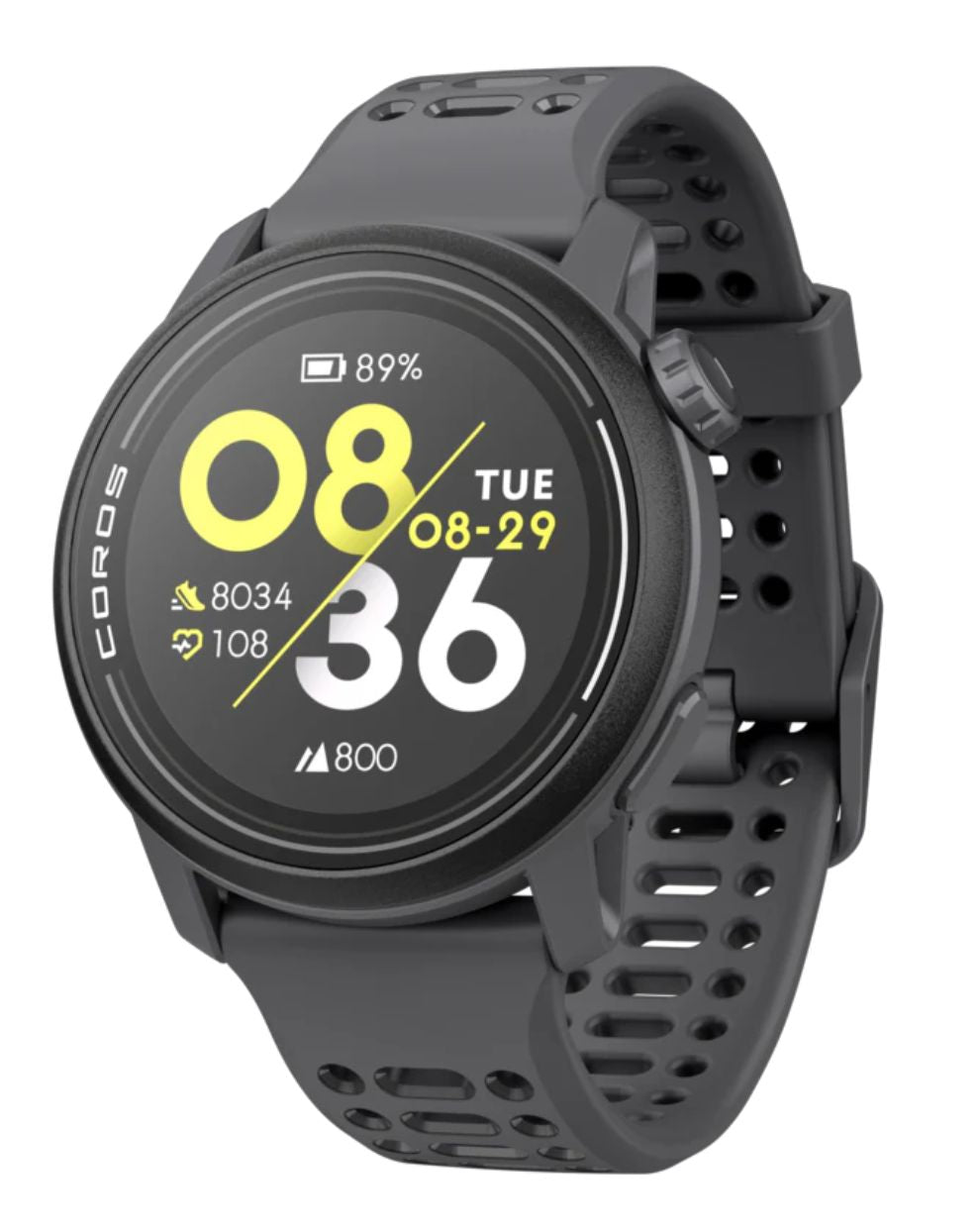 Coros Pace 3 GPS Multisport Watch - Black/Silicone Band