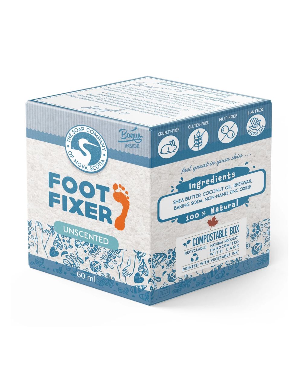 SOAP Foot Fixer Unscented 60ml + Bonus Bar