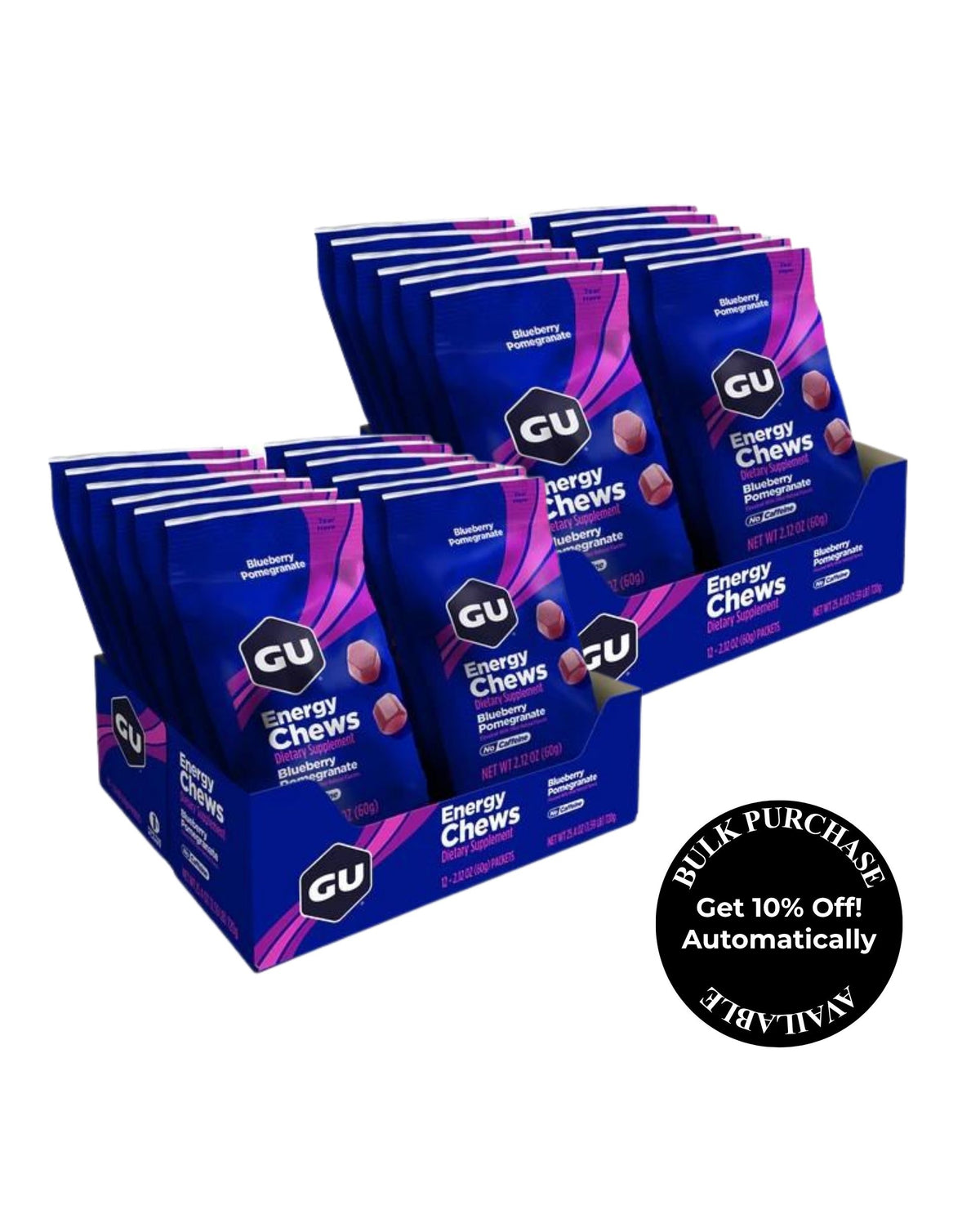 GU Energy Chews (2 SERVING) - Blueberry / Pomegranate