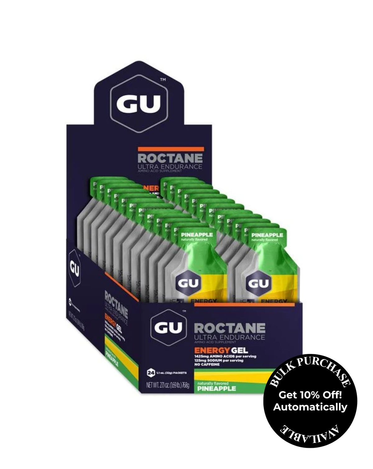 GU Roctane Energy Gel - Pineapple No Caffeine
