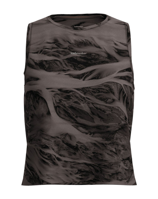 Icebreaker Women's Blend 125 Cool-Lite Speed Tank Motion AOP