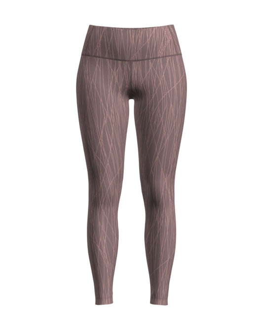 Icebreaker Women's 260 Tech Vertex High Rise Leggings Delta Lines