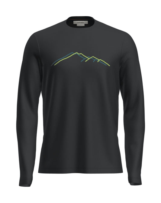 Icebreaker Men's 150 Long Sleeve Tee Rainer Ridge T-shirt