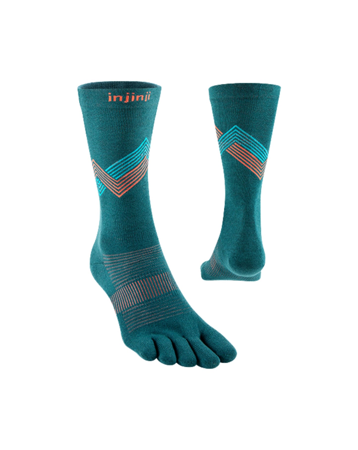 Injinji Men's Run Lightweight Crew Socks