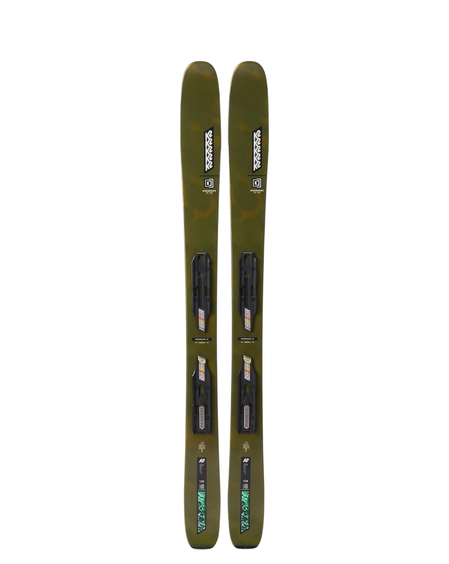 K2 Mindbender Jr Skis + FDT 7.0