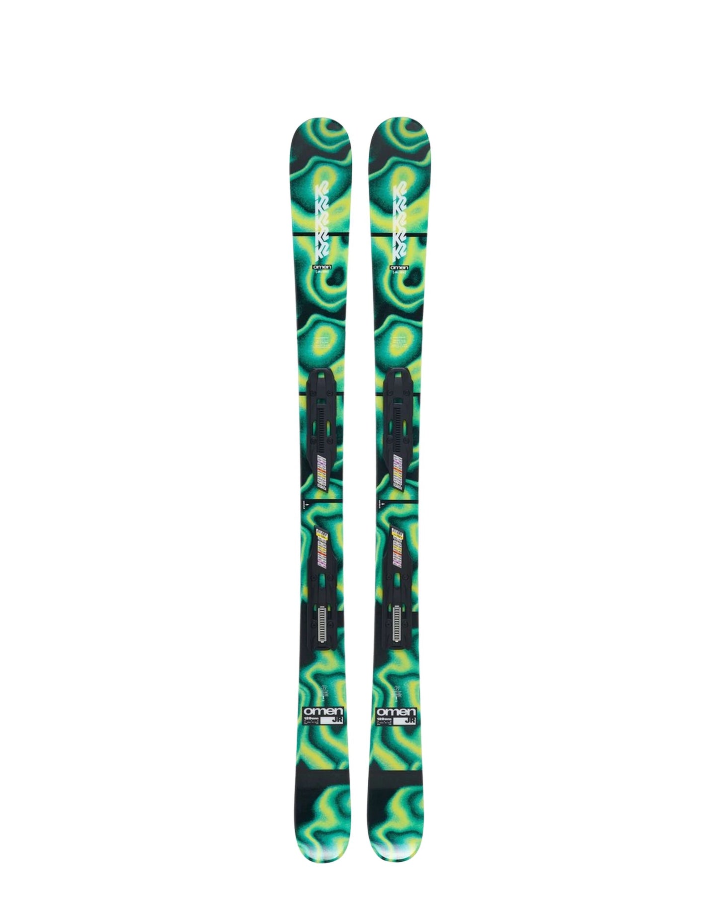 K2 Omen Jr Skis + FDT 7.0