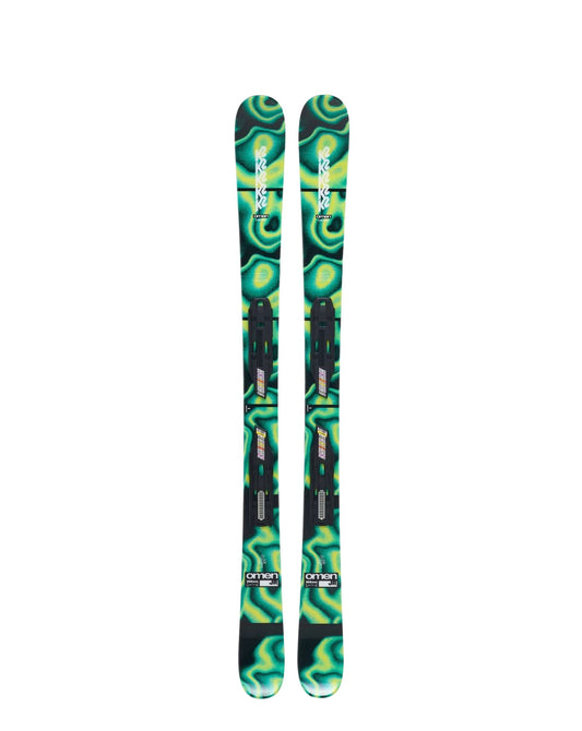 K2 Omen Jr Skis + FDT 7.0