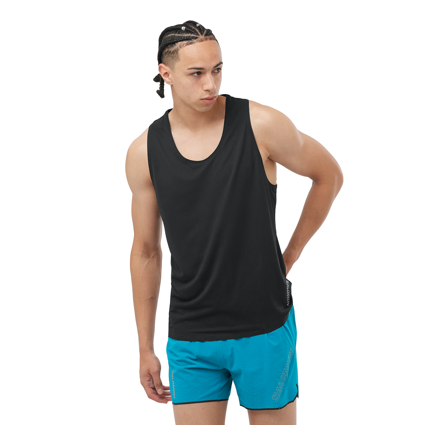 Salomon Men's Sense Aero Singlet - Deep Black