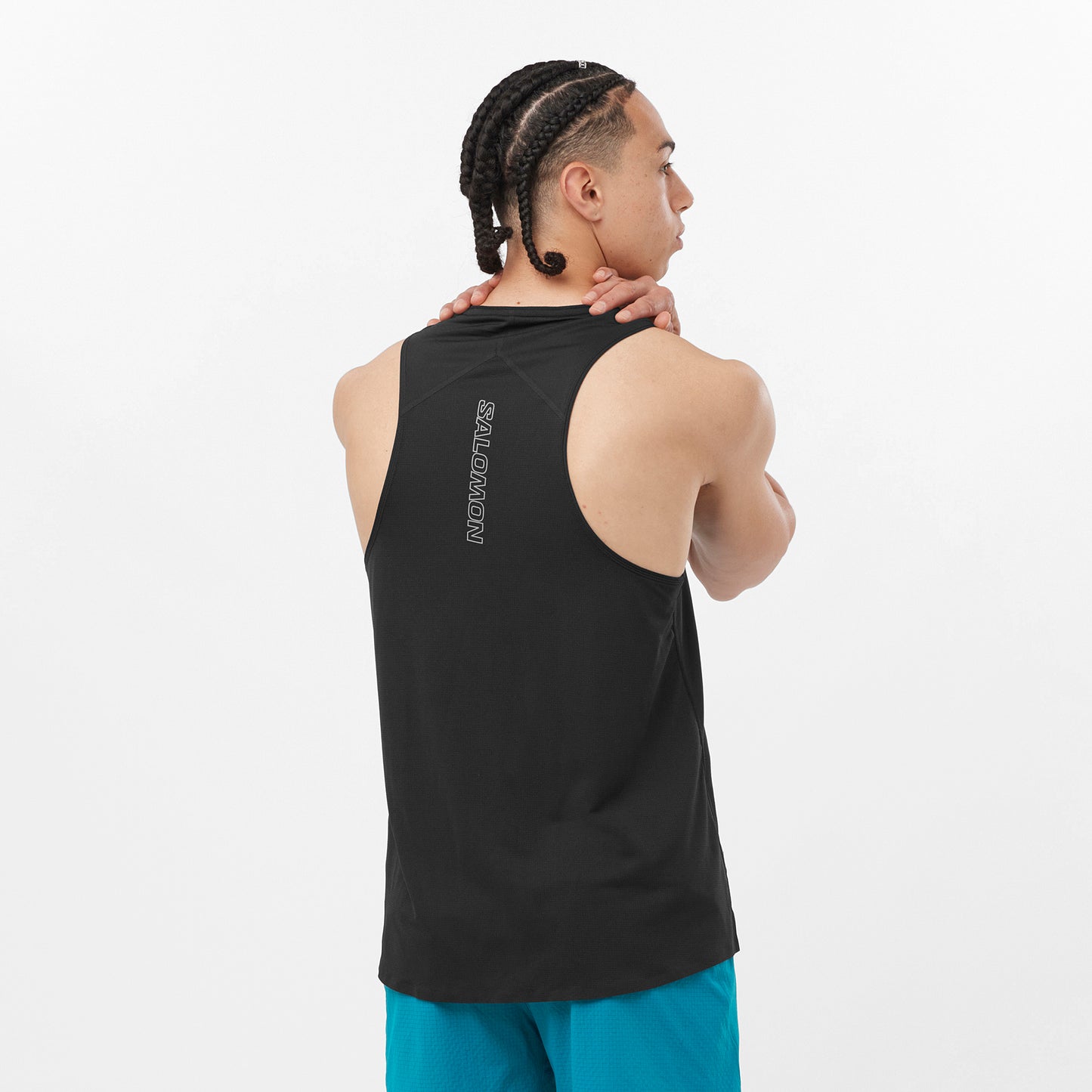 Salomon Men's Sense Aero Singlet - Deep Black