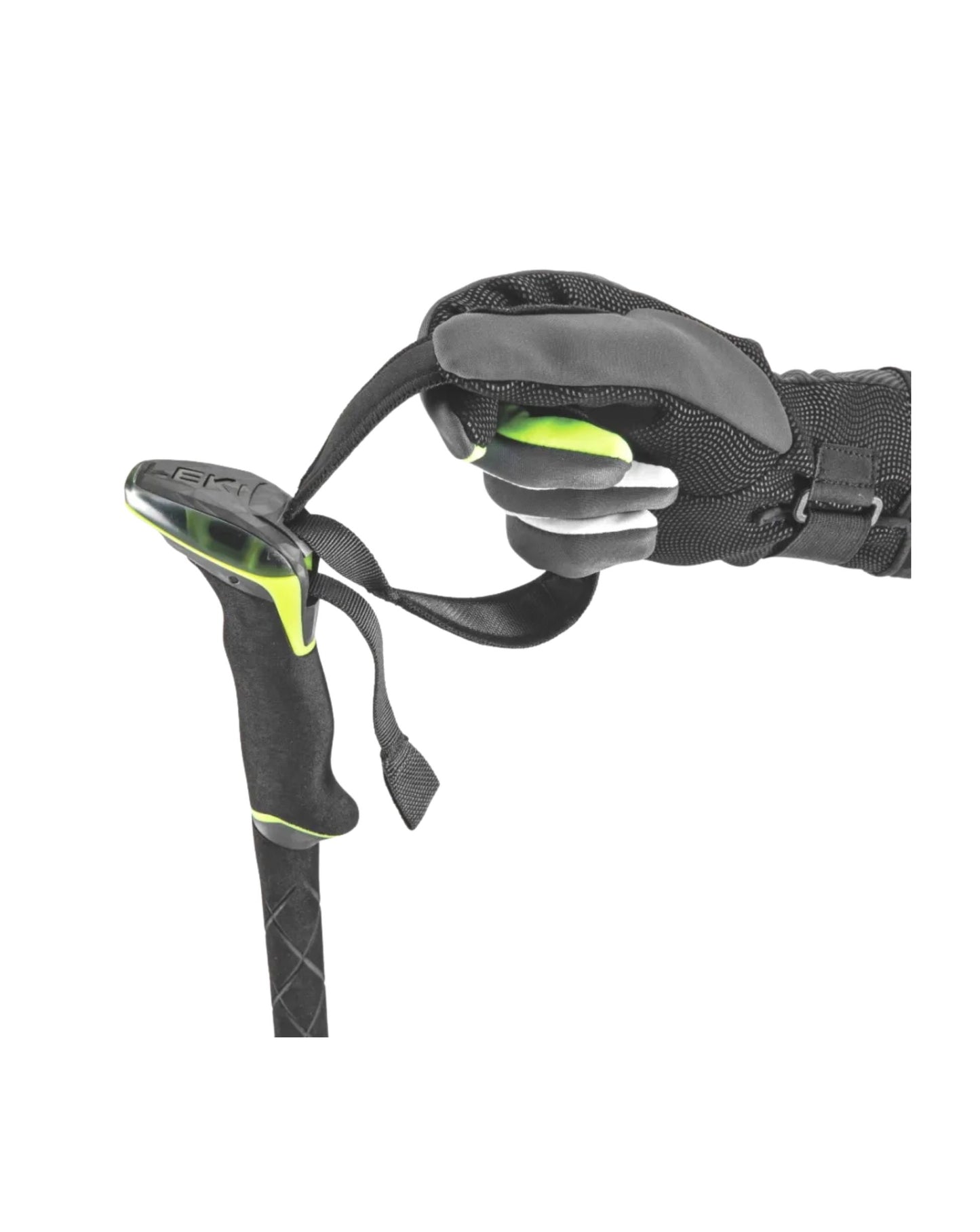 Leki Guide 2 Ski Poles - Black/Neon/Yellow 110-150