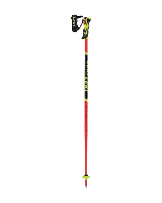 Leki WCR Lite SL 3D Ski Poles - Red/Yellow