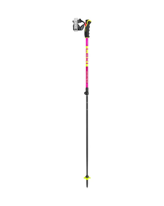 Leki Spitfire Vario 3D Ski Poles - Neon Magenta/Yellow 110-140