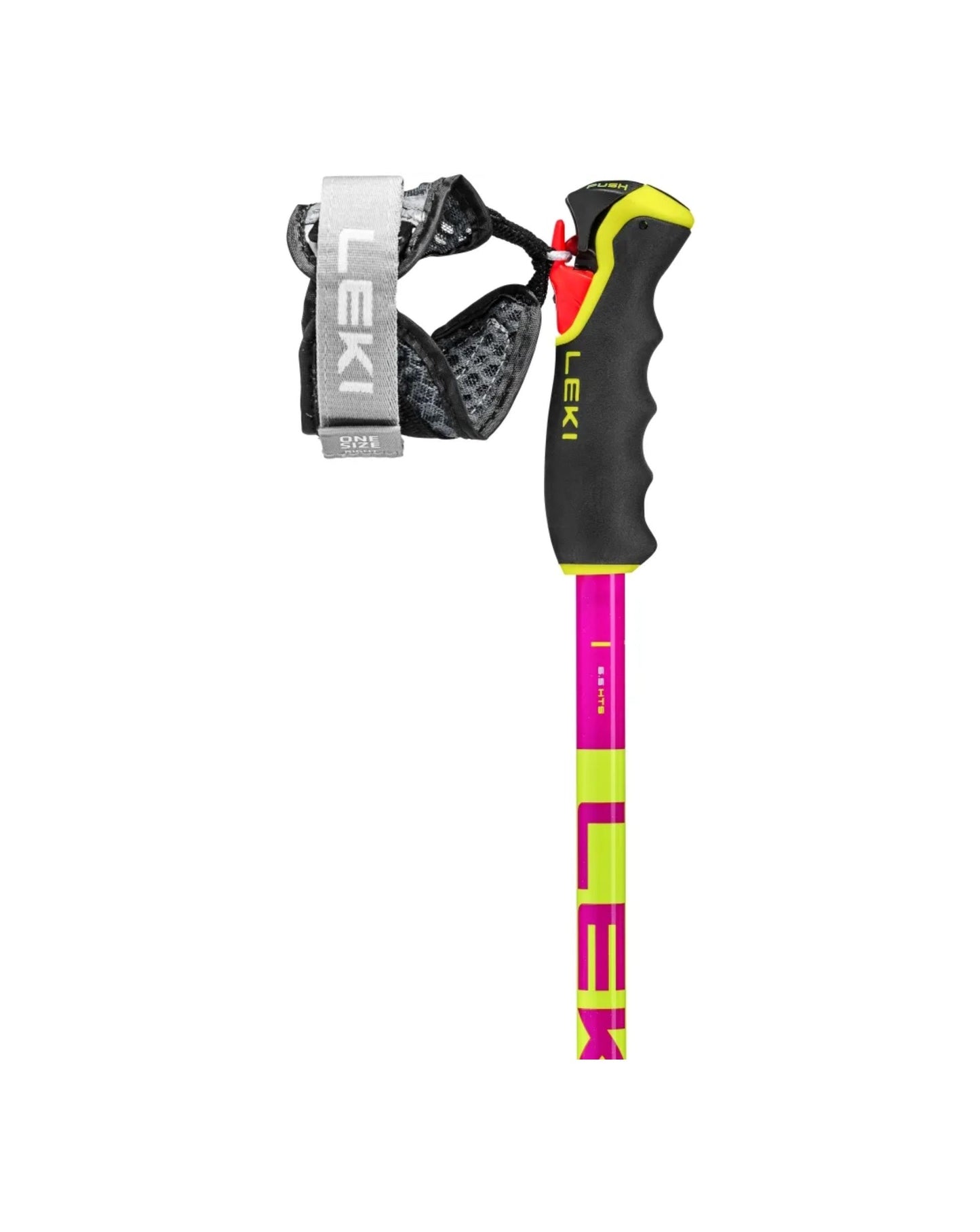 Leki Spitfire Vario 3D Ski Poles - Neon Magenta/Yellow 110-140