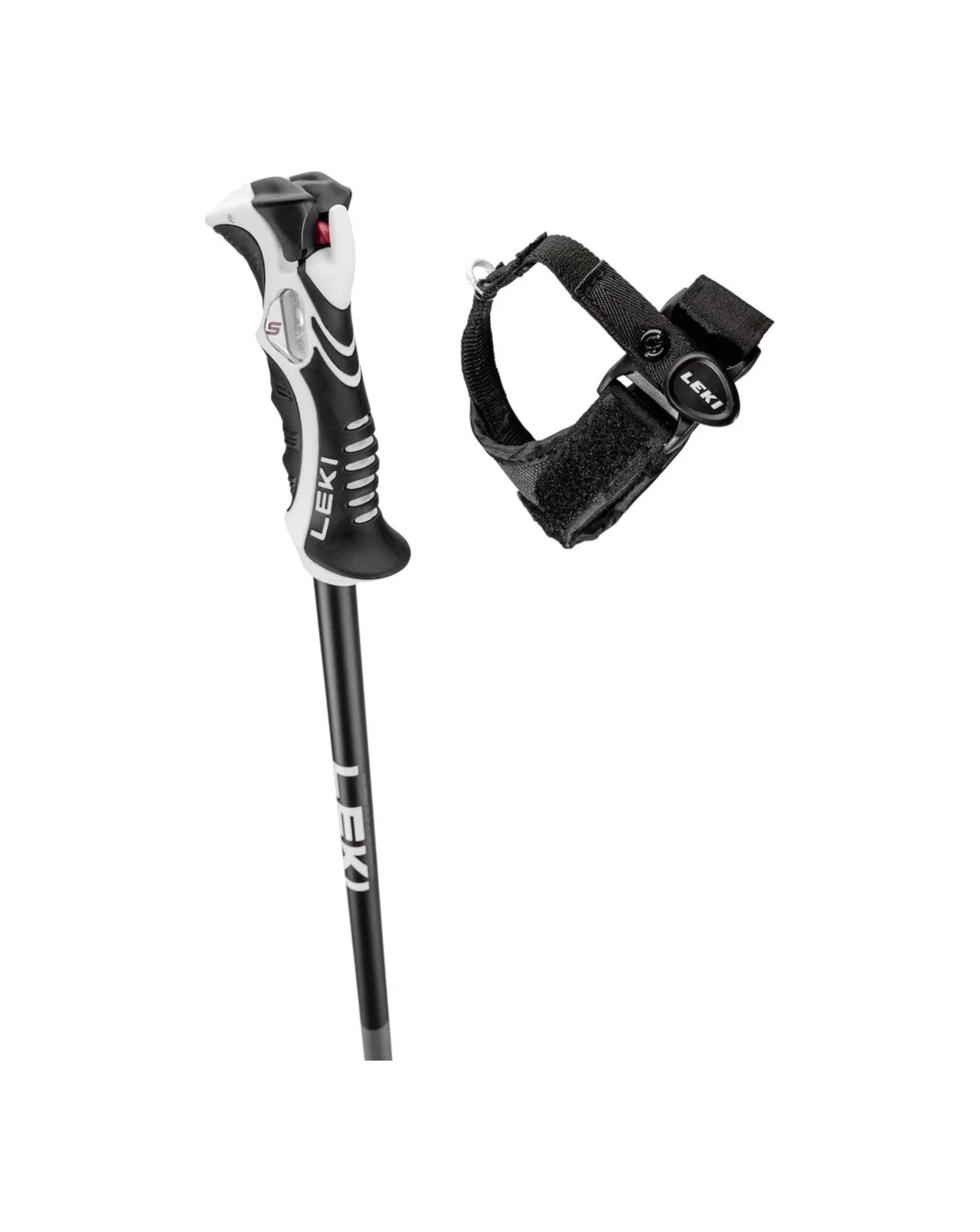 Leki Bold Lite S Ski Poles - Black/Blue – Aerobics First