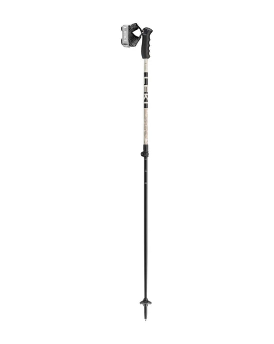 Leki Detect S Vario 110-140 Ski Poles -Warm Grey/Black