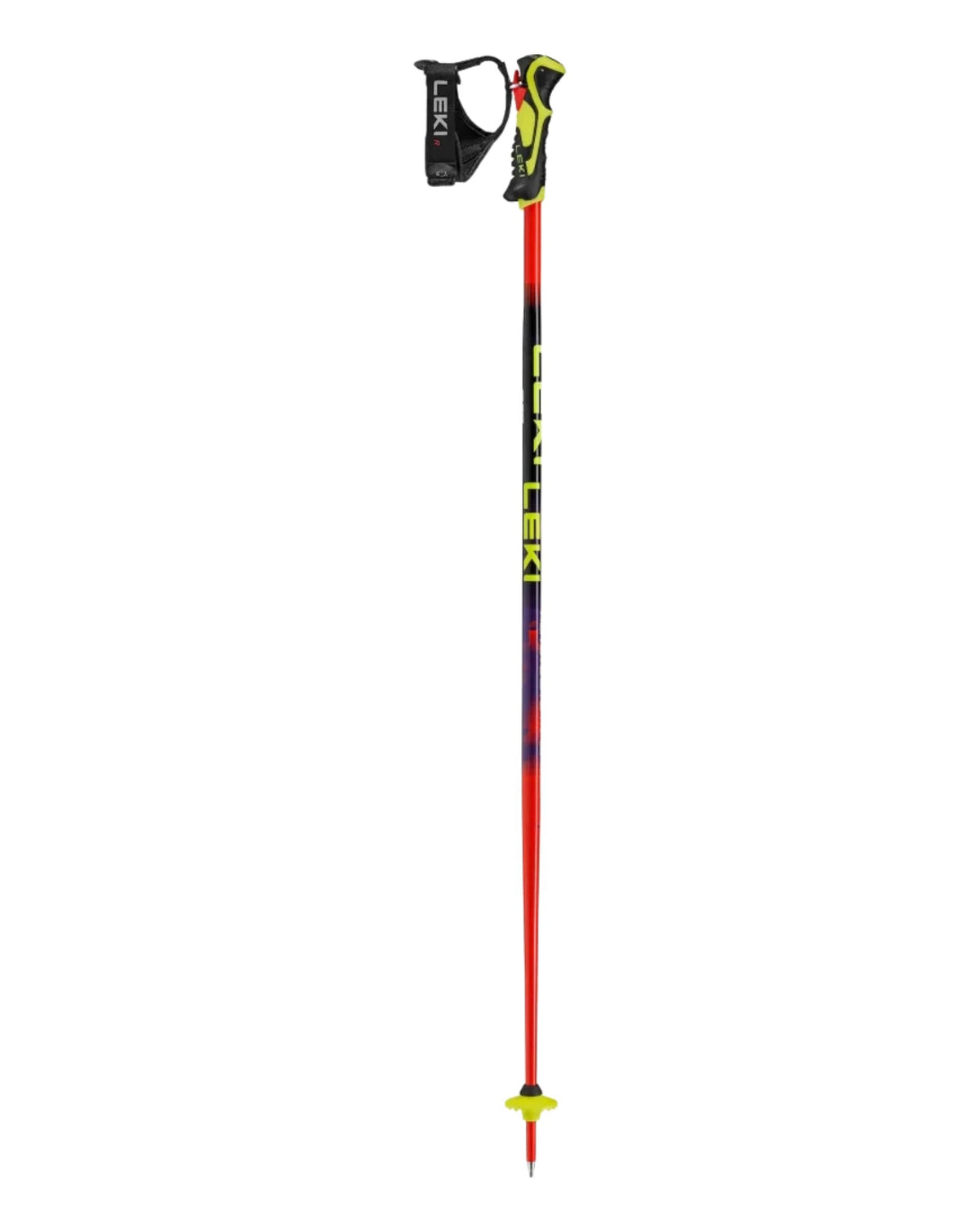 Leki WCR Evo Lite SL TR Ski Race Poles - Bright Red/Violet
