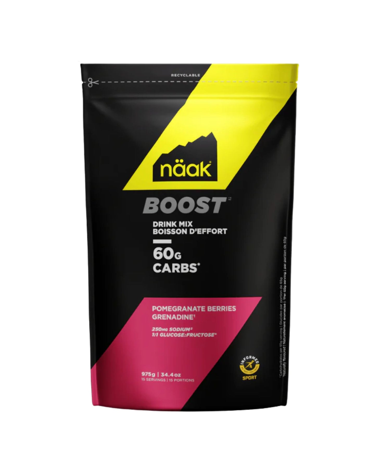 Naak Boost Energy Drink Mix - Pomegranate 975g