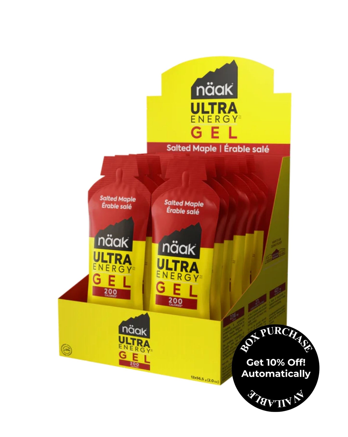 Naak Energy Gel Salted Maple 56.5g (Box Purchase Available)