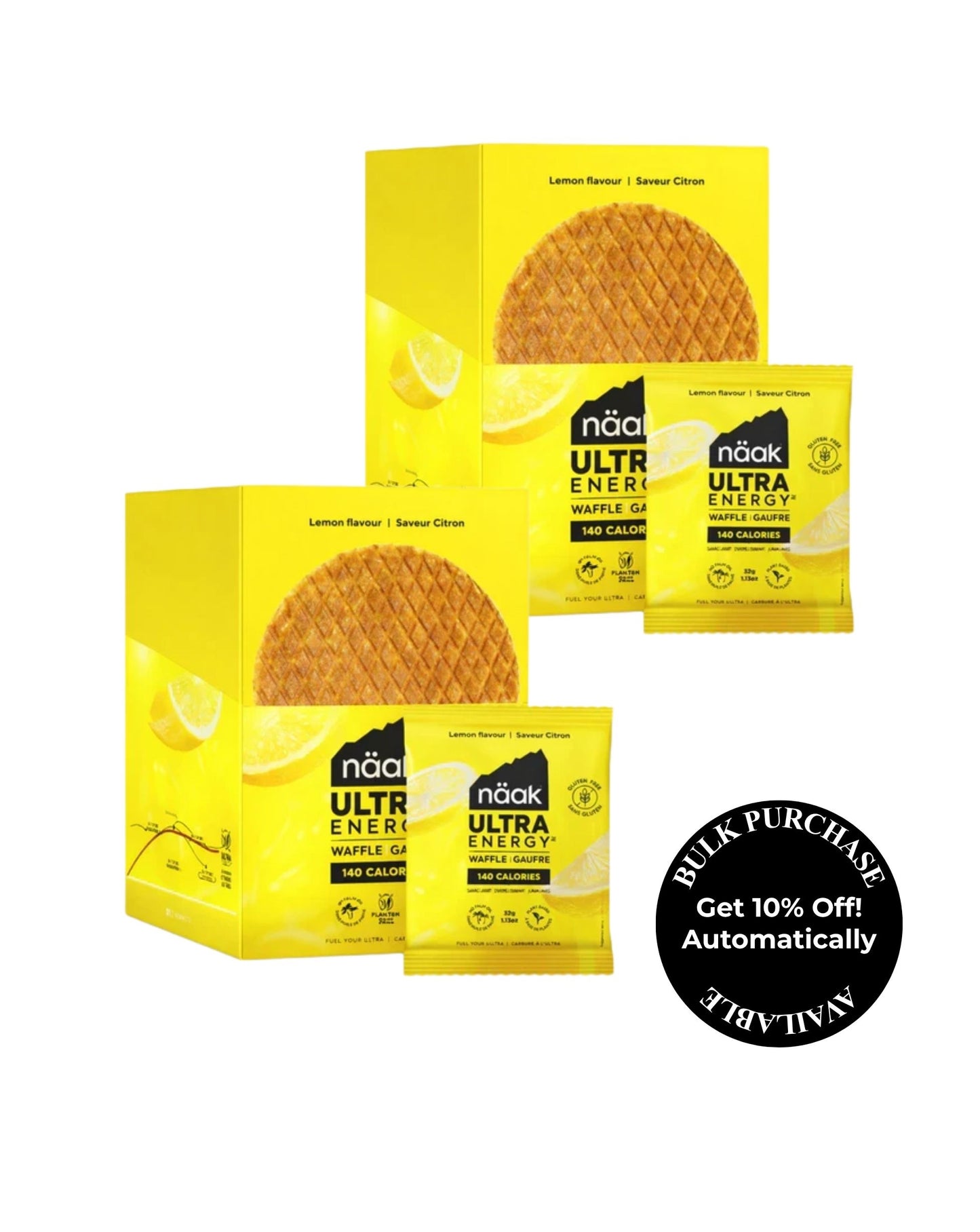 Naak Energy Waffle -Lemon 30g