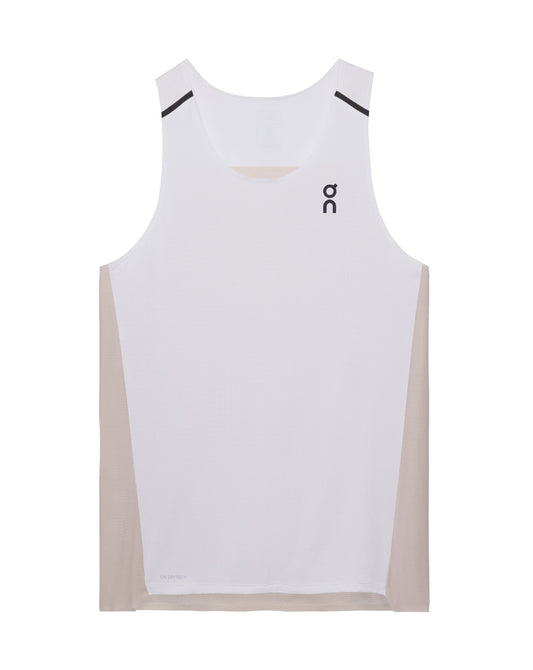 On Men's Performance Tank - White/Silver