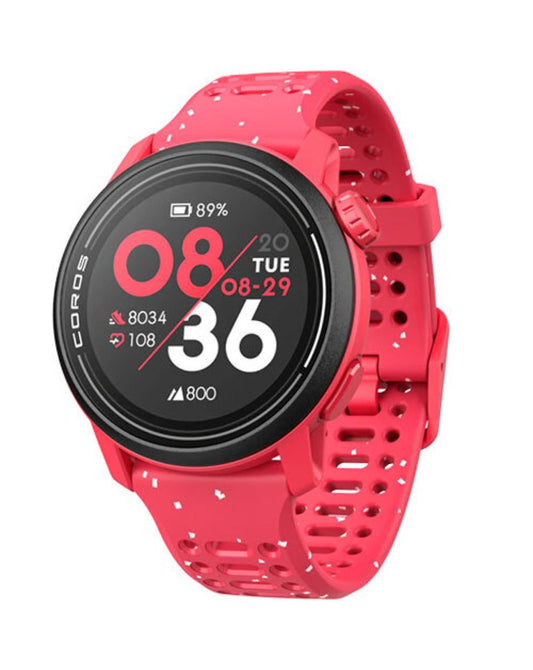 Coros Pace 3 GPS Multisport Watch - Red/Silicone Band