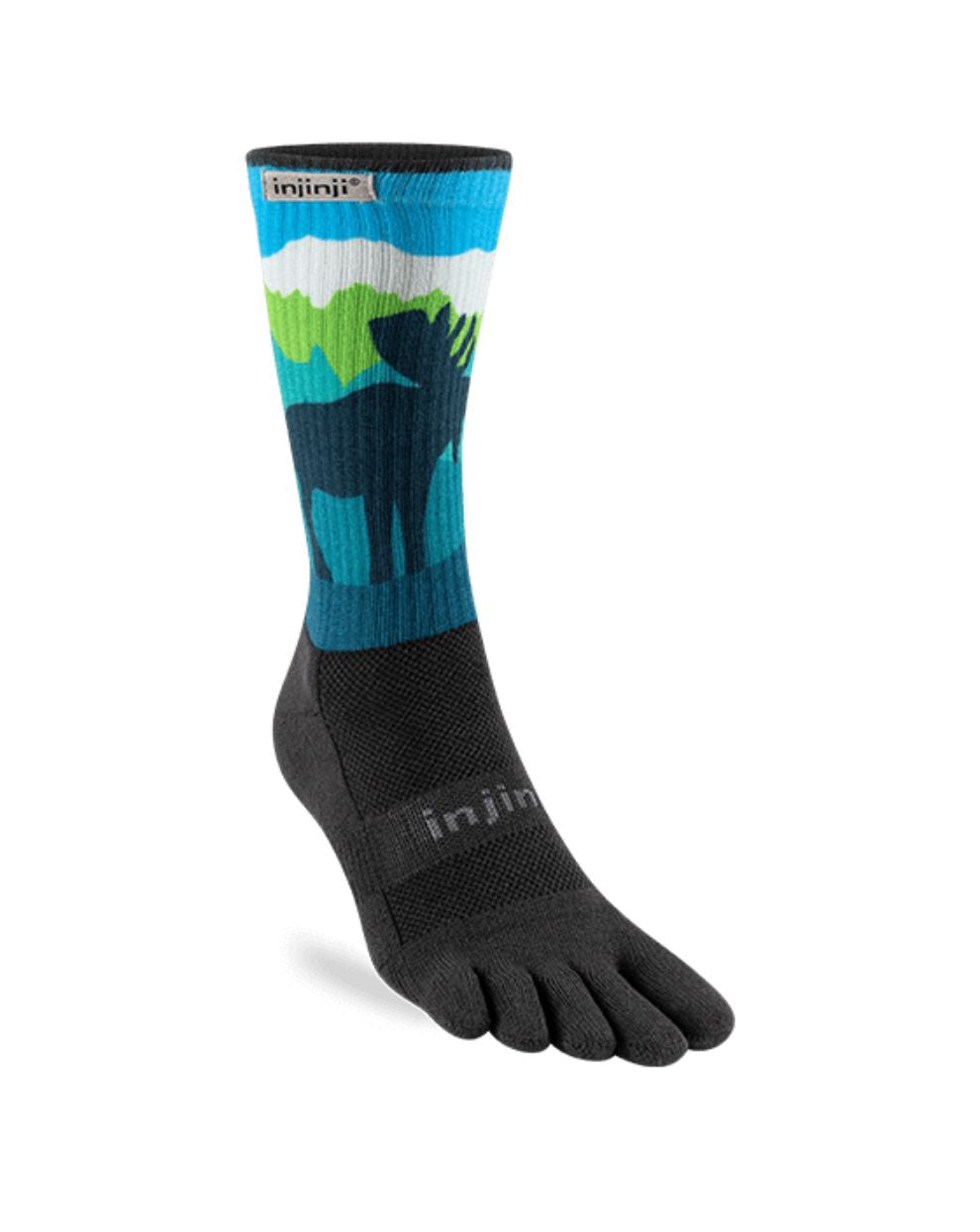 Injinji Men's Artist Designed Crew Socks