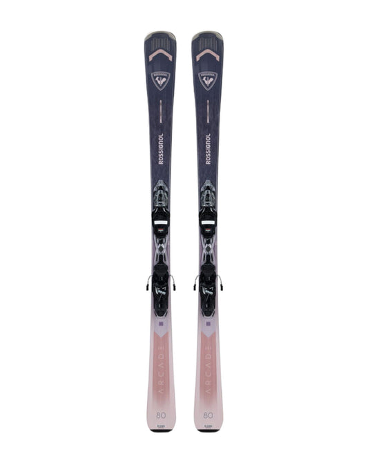 Rossignol Arcade 80 + XP10 Women's Skis - Shiny Black